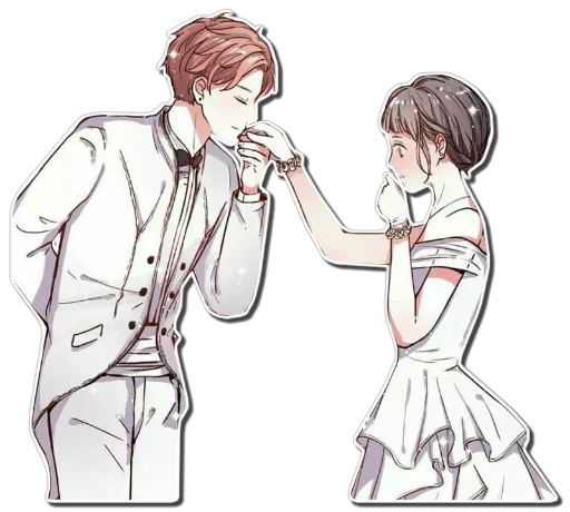 ❤ Стикер «ANIME COUPLES [รקร]» для Telegram