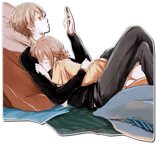❤ Стикер «ANIME COUPLES [รקร]» для Telegram