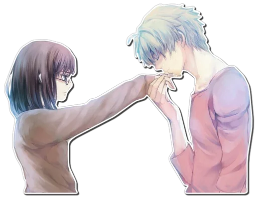 ❤ Стикер «ANIME COUPLES [รקร]» для Telegram