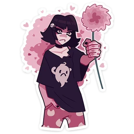 🌺 Стикер «Кортни» для Telegram