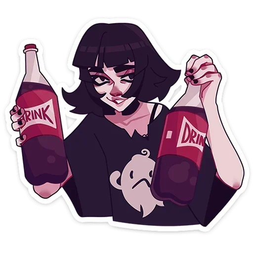 🥤 Стикер «Кортни» для Telegram