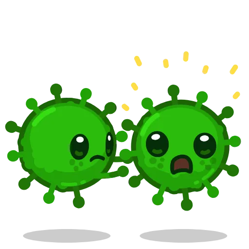 Стикер 10 Prevention of Coronavirus disease in stickers&;