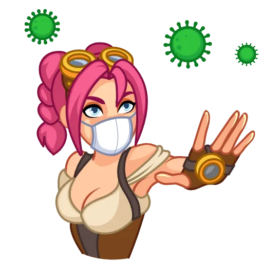 Стикер 31 Prevention of Coronavirus disease in stickers&;