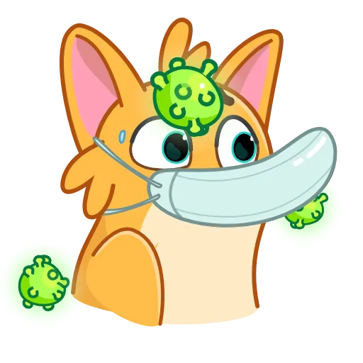Стикер 46 Prevention of Coronavirus disease in stickers&;