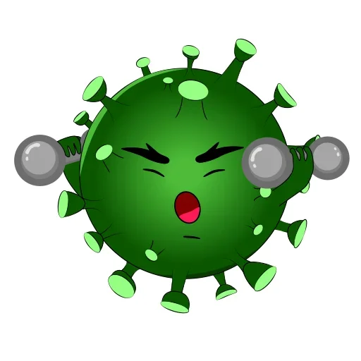 🏋‍♂ Стикер «COVID-19» для Telegram