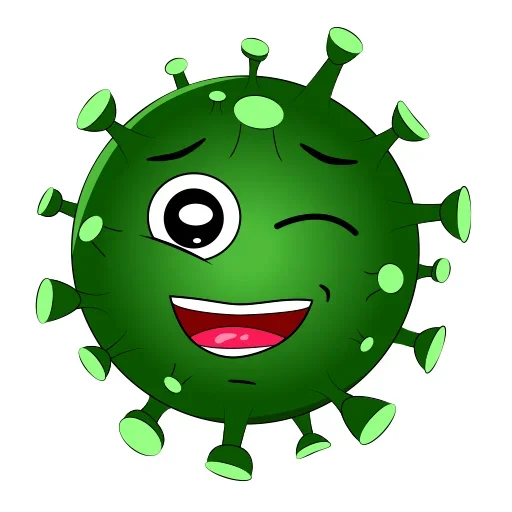 😉 Стикер «COVID-19» для Telegram