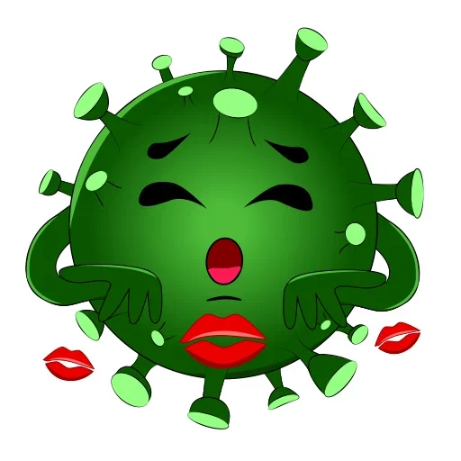 😘 Стикер «COVID-19» для Telegram