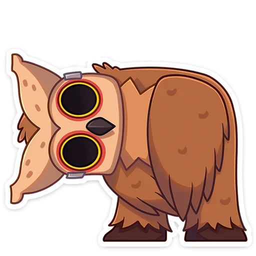 ❓ Стикер «Совушка без надписей» для Telegram
