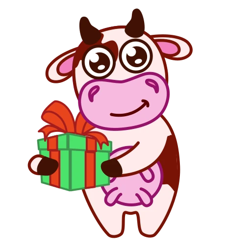 🎁 Стикер «Коровка» для Telegram