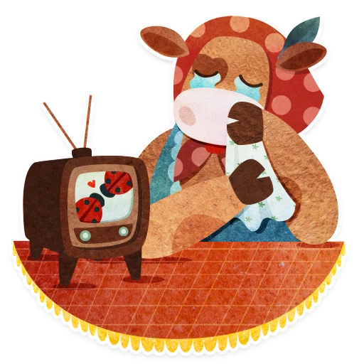 🤧 Стикер «Марфа из Пирогово» для Telegram