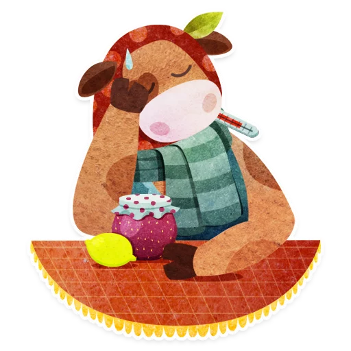 😷 Стикер «Марфа из Пирогово» для Telegram