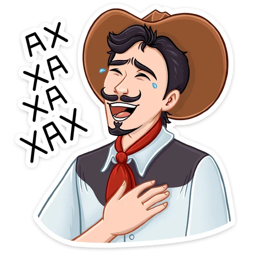 😅 Стикер «Ковбой Клинт» для Telegram