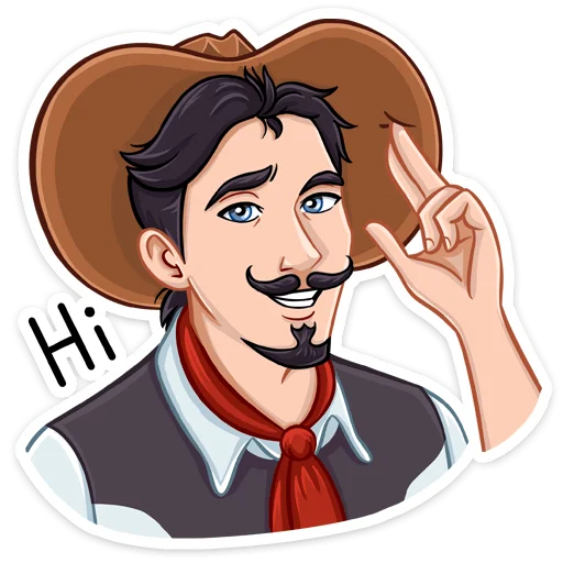 👋 Стикер «Ковбой Клинт» для Telegram
