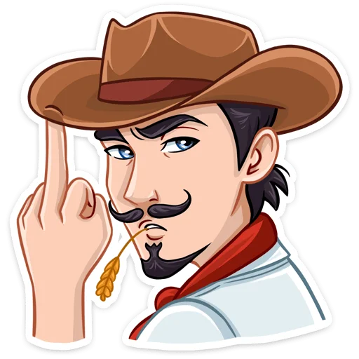 🖕 Стикер «Ковбой Клинт» для Telegram