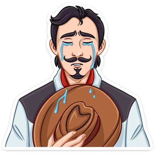 😢 Стикер «Ковбой Клинт» для Telegram