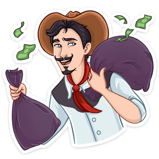 💰 Стикер «Ковбой Клинт» для Telegram