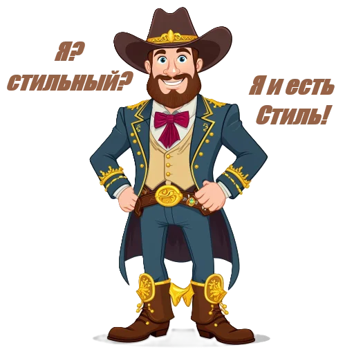 🤩 Стикер «Cowboys» для Telegram