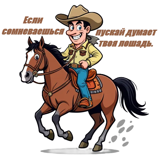 🤫 Стикер «Cowboys» для Telegram