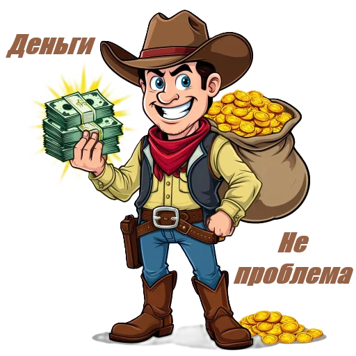 🤑 Стикер «Cowboys» для Telegram