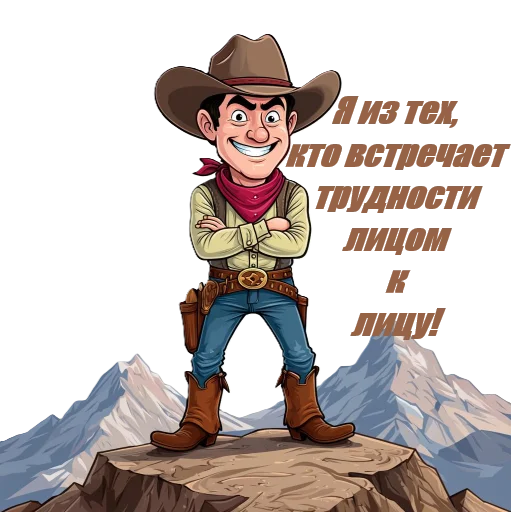 😎 Стикер «Cowboys» для Telegram