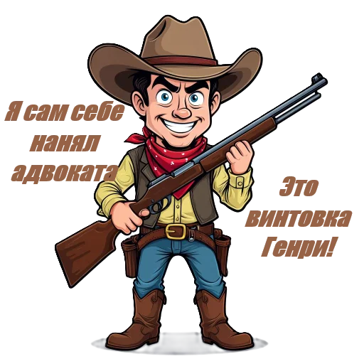 😈 Стикер «Cowboys» для Telegram