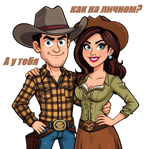Стикерпак «Cowboys» для Telegram — обложка