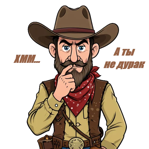 🤔 Стикер «Cowboys» для Telegram