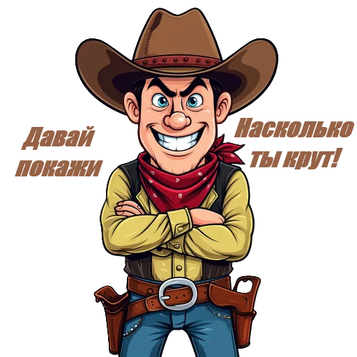 👀 Стикер «Cowboys» для Telegram