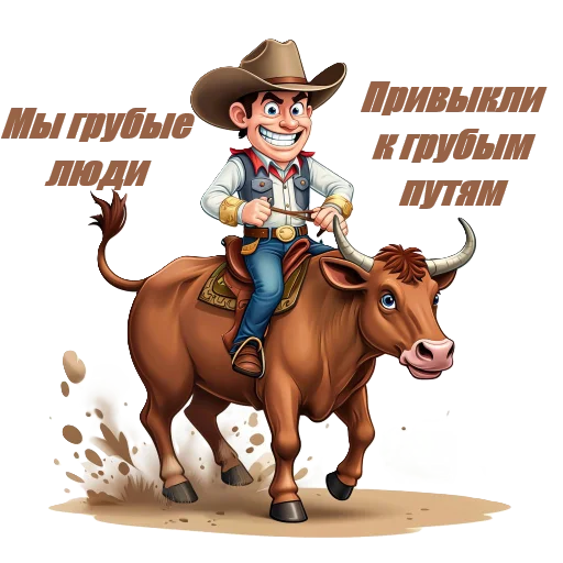 🤠 Стикер «Cowboys» для Telegram