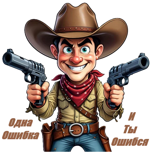 😡 Стикер «Cowboys» для Telegram