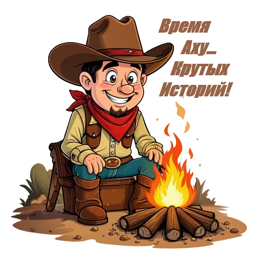 🥱 Стикер «Cowboys» для Telegram