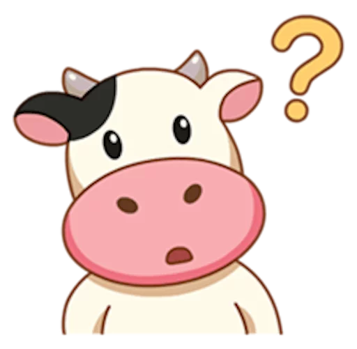 ❓ Стикер «Momo Cow» для Telegram