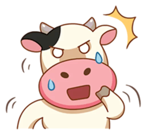 😥 Стикер «Momo Cow» для Telegram