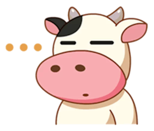 😑 Стикер «Momo Cow» для Telegram