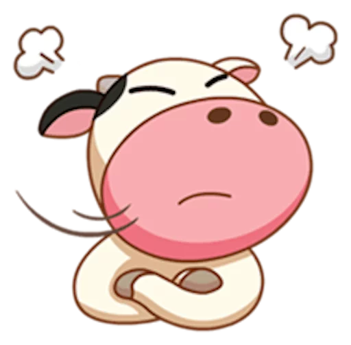 😤 Стикер «Momo Cow» для Telegram