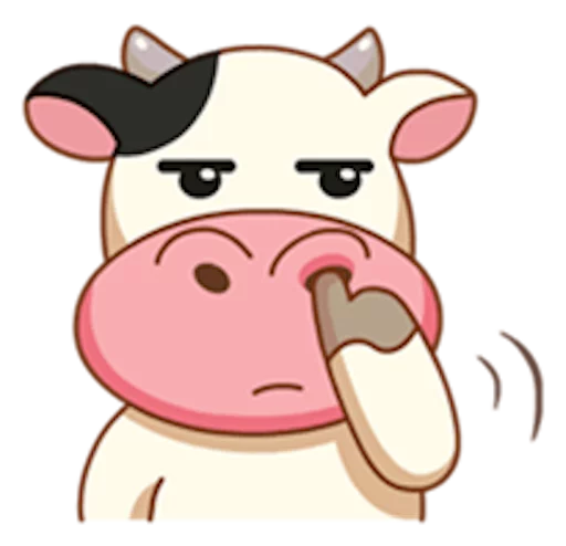 😒 Стикер «Momo Cow» для Telegram