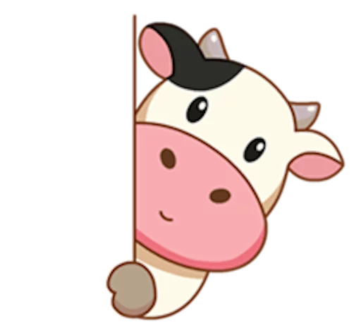 🙂 Стикер «Momo Cow» для Telegram