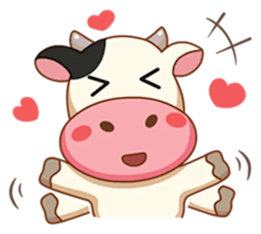 ♥ Стикер «Momo Cow» для Telegram