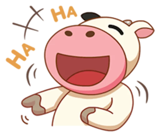 😆 Стикер «Momo Cow» для Telegram