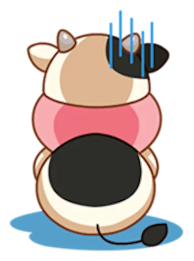 😑 Стикер «Momo Cow» для Telegram