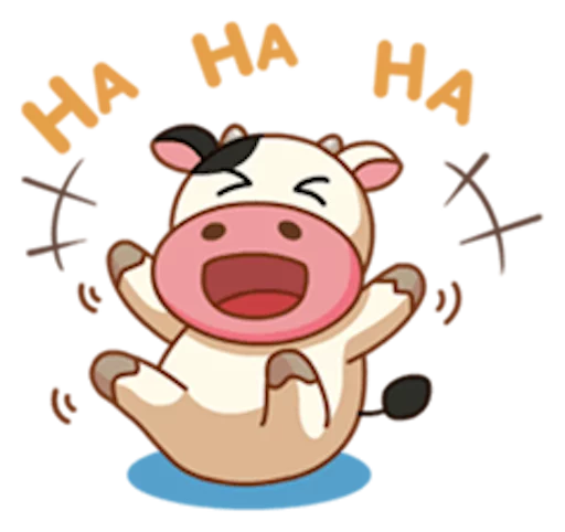 😝 Стикер «Momo Cow» для Telegram