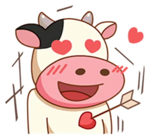 😍 Стикер «Momo Cow» для Telegram