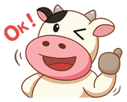 👌 Стикер «Momo Cow» для Telegram
