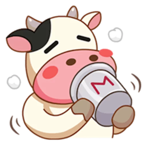 🍺 Стикер «Momo Cow» для Telegram