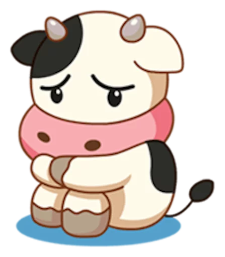😟 Стикер «Momo Cow» для Telegram