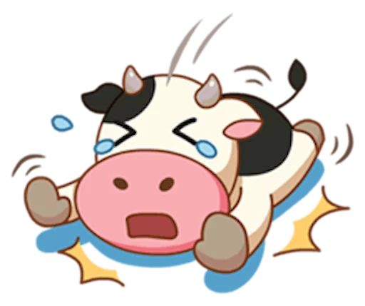 😭 Стикер «Momo Cow» для Telegram