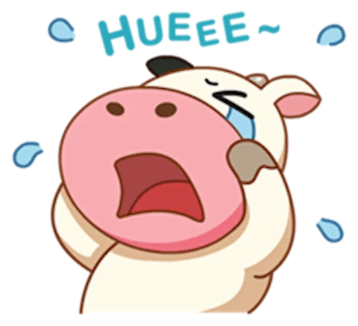 😭 Стикер «Momo Cow» для Telegram