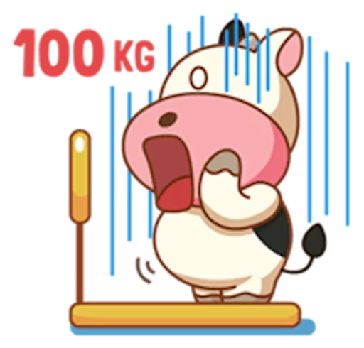 😵 Стикер «Momo Cow» для Telegram