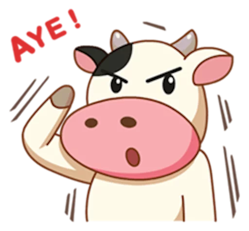 👌 Стикер «Momo Cow» для Telegram