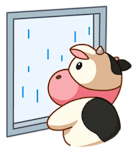 😔 Стикер «Momo Cow» для Telegram